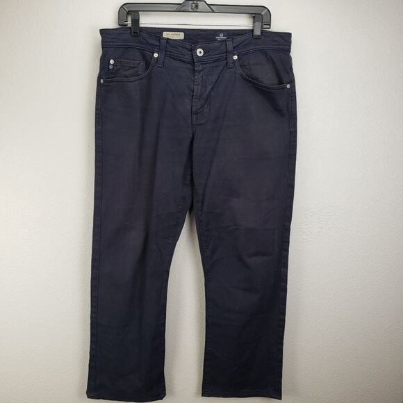 Adriano Goldschnied The Protege Straight Leg Navy Mens Pant Size 33x34 - Picture 1 of 11
